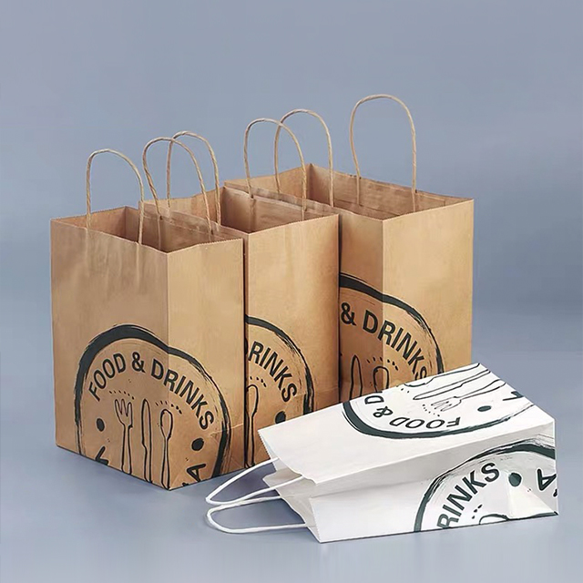 Machine à sacs en papier à poignée plate pour emballages alimentaires et sacs à emporter